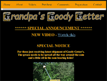 Tablet Screenshot of grandpasgoodygetter.com
